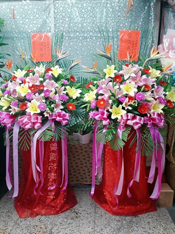 竹山鎮花店祝福新婚花柱,水里鄉花店
