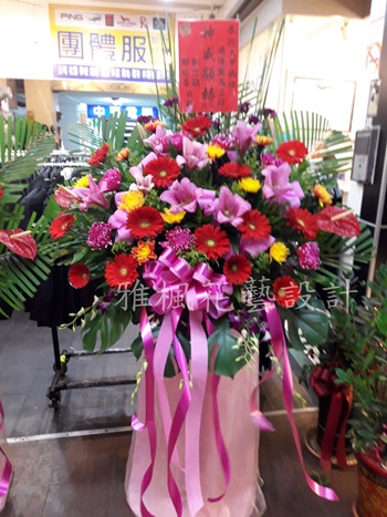 花壇鄉花店大甲鎮瀾宮天上聖母繞境羅馬花柱,竹塘鄉花店