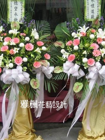 雲林縣土庫鎮花店，雲林縣古坑鄉花店，雲林縣大埤鄉花店敬奠花柱