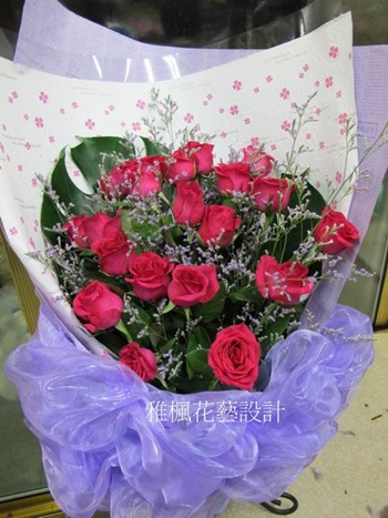 紅玫瑰花束田中花店,永靖花店,社頭花店