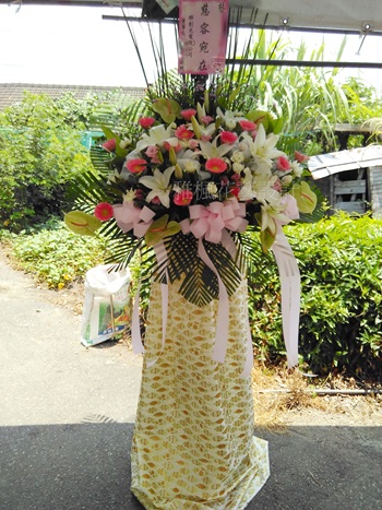 雅楓花藝設計致哀花籃彰化花店_喪事花禮員林花店南投花店